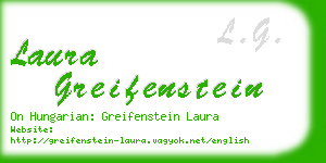 laura greifenstein business card